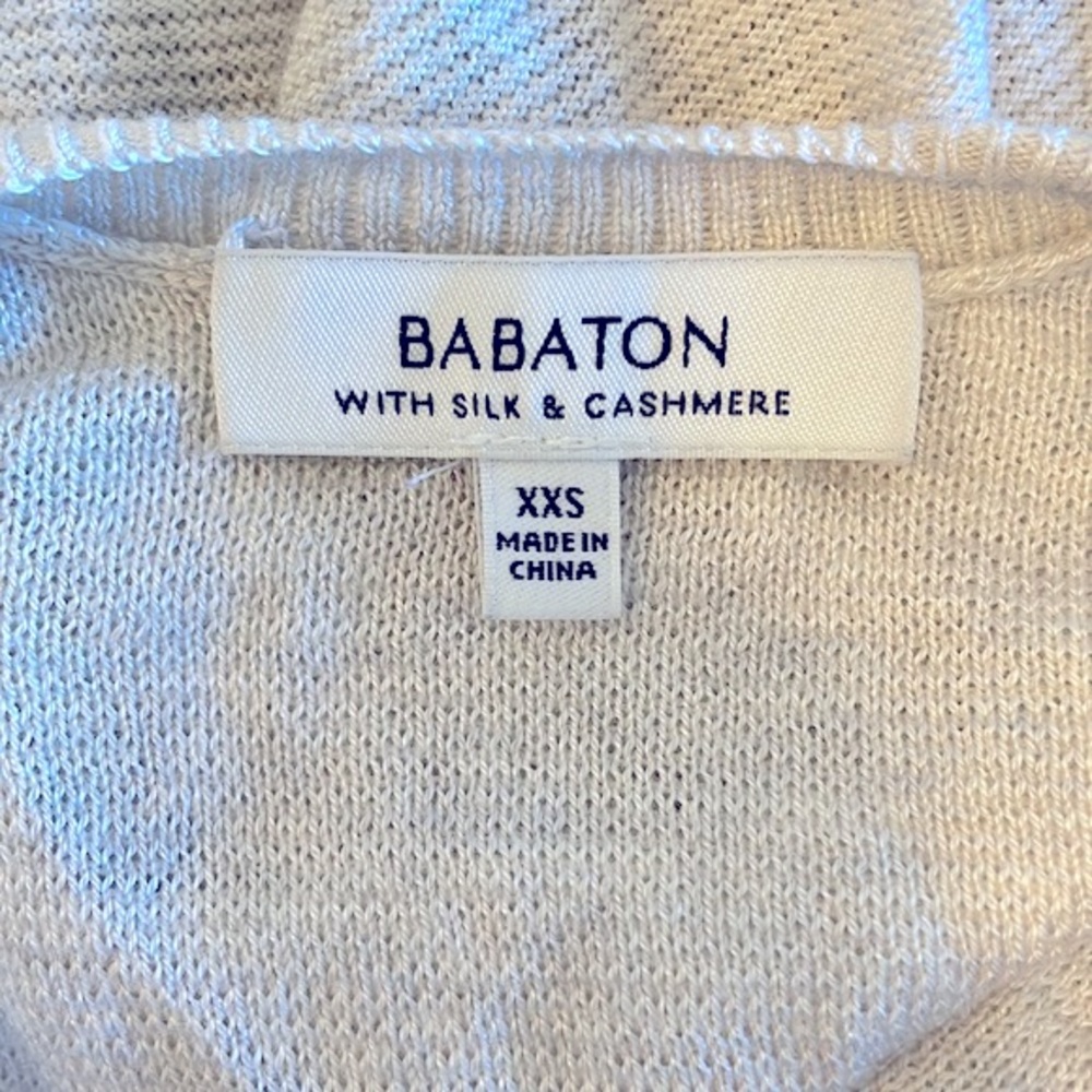 Babaton Bailey Top Silk and Cashmere Grey (XXS) - Picture 3 of 4